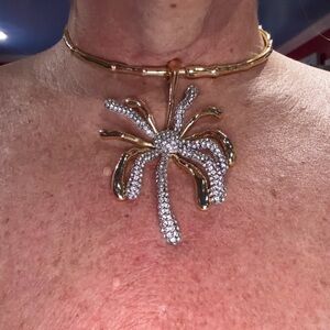 Gold and Silver Statement Necklace